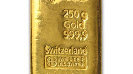 250 gram gold bullion bar